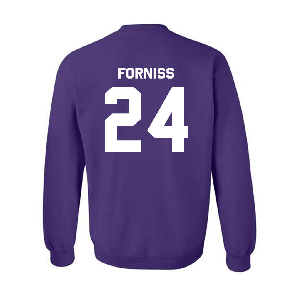 Northwestern - NCAA Baseball : Christian Forniss - Classic Shersey Crewneck Sweatshirt-1