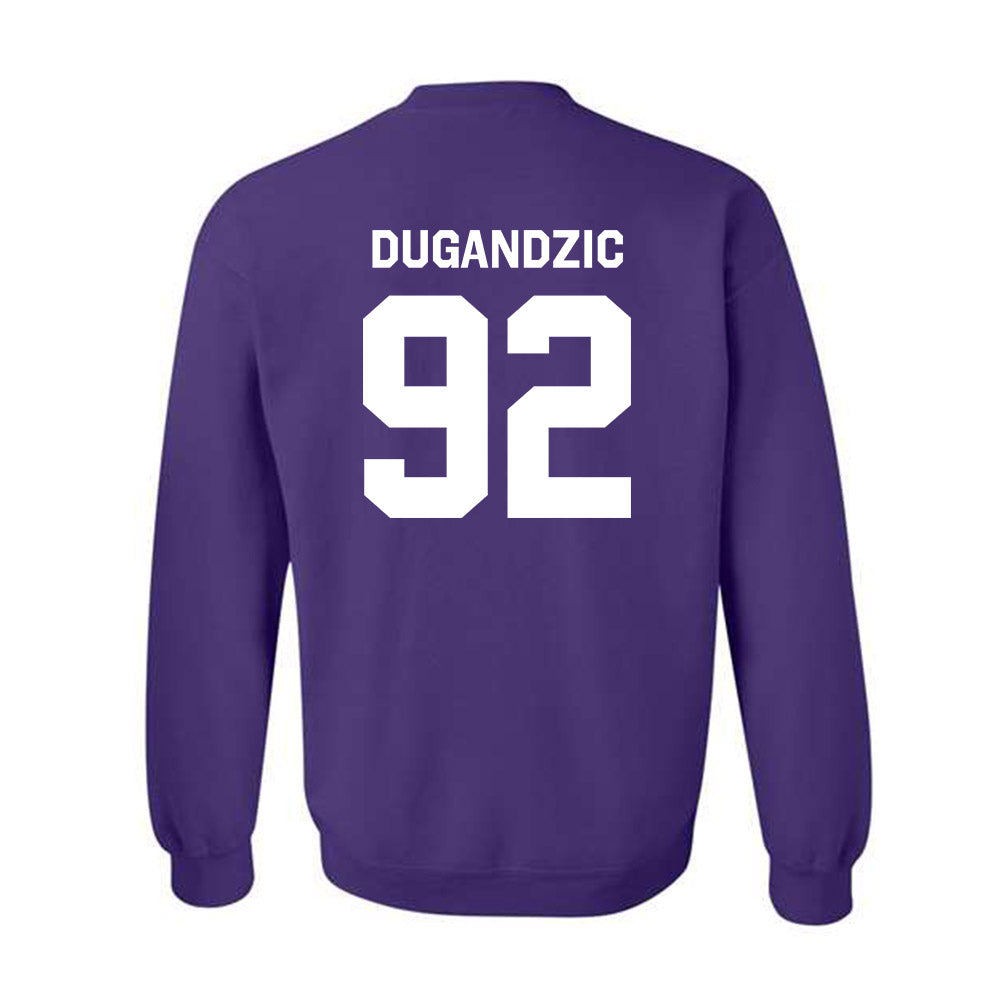 Northwestern - NCAA Football : Nikola Dugandzic - Classic Shersey Crewneck Sweatshirt-1