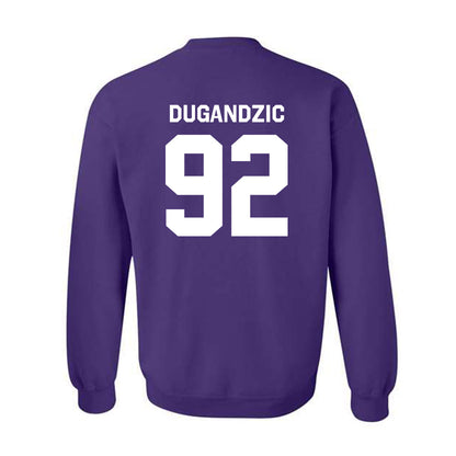 Northwestern - NCAA Football : Nikola Dugandzic - Classic Shersey Crewneck Sweatshirt-1