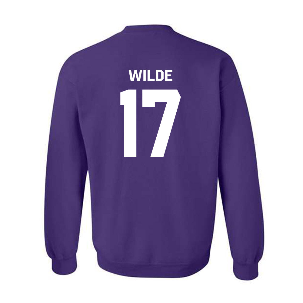 Northwestern - NCAA Football : Griffin Wilde - Classic Shersey Crewneck Sweatshirt-1