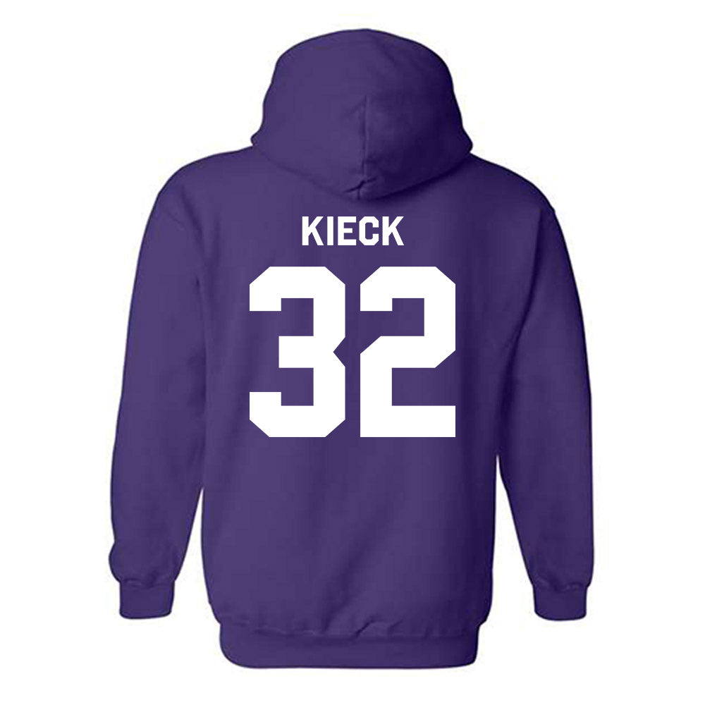 Northwestern - NCAA Baseball : Chayce Kieck - Classic Shersey Hooded Sweatshirt-1