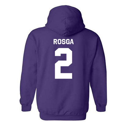 Northwestern - NCAA Women's Lacrosse : Jaylen Rosga - Classic Shersey Hooded Sweatshirt-1