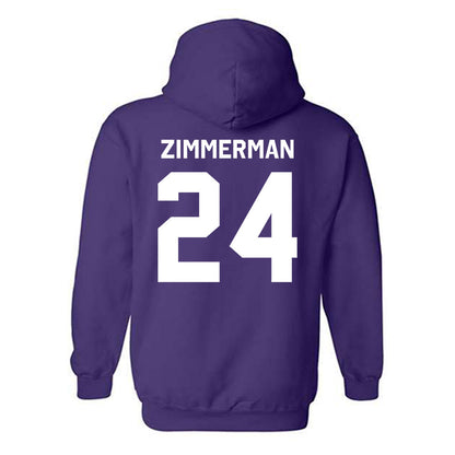 Northwestern - NCAA Women's Soccer : Gwen Zimmerman - Classic Shersey Hooded Sweatshirt-1