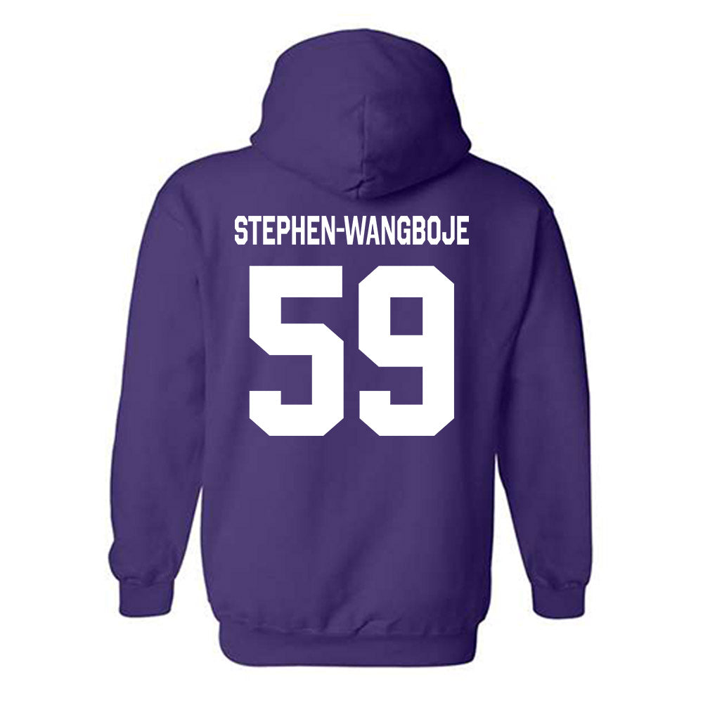 Northwestern - NCAA Football : Glory Stephen-Wangboje - Classic Shersey Hooded Sweatshirt-1