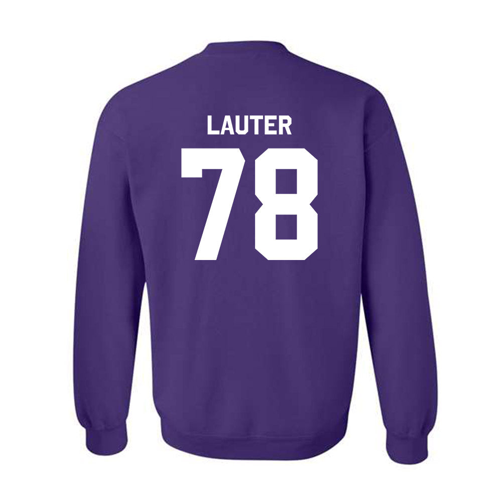 Northwestern - NCAA Football : Landon Lauter - Classic Shersey Crewneck Sweatshirt-1
