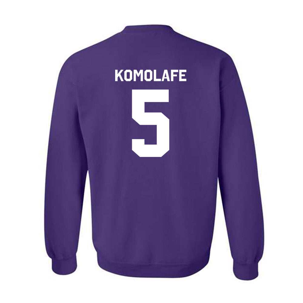 Northwestern - NCAA Football : Caleb Komolafe - Classic Shersey Crewneck Sweatshirt-1