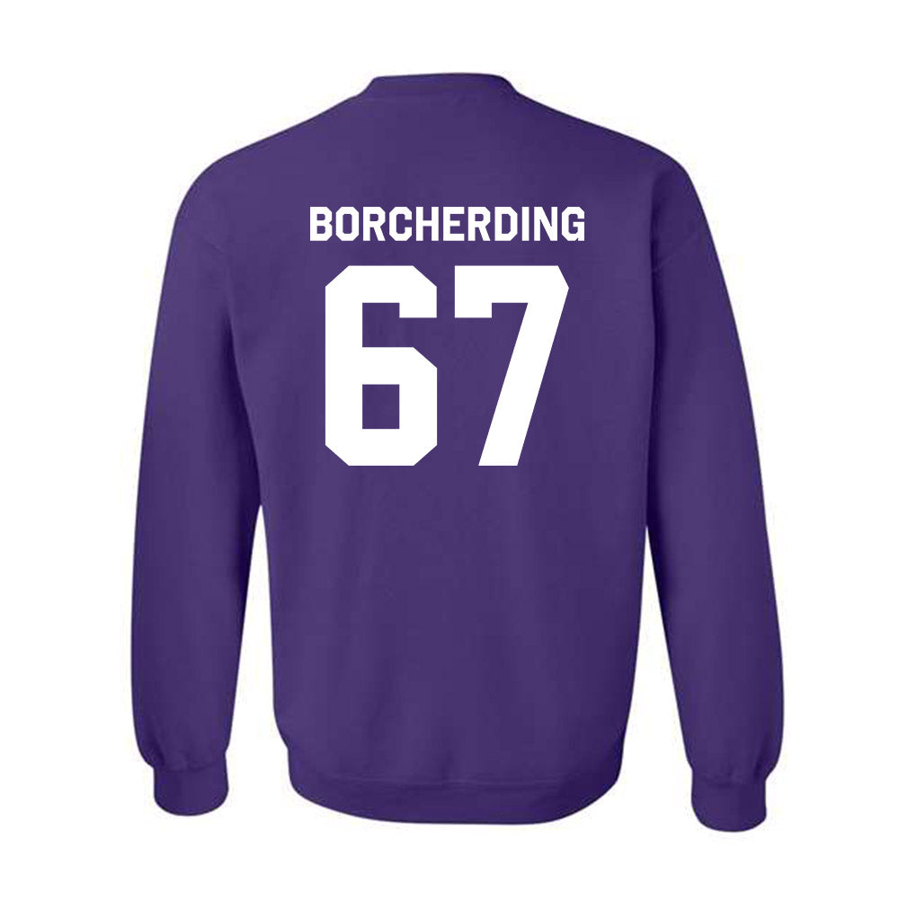 Northwestern - NCAA Football : Jace Borcherding - Classic Shersey Crewneck Sweatshirt-1