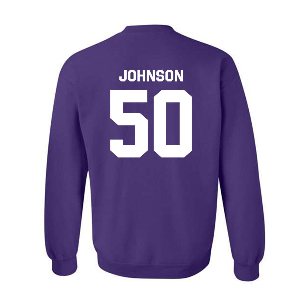 Northwestern - NCAA Football : Qayvier Johnson - Classic Shersey Crewneck Sweatshirt-1
