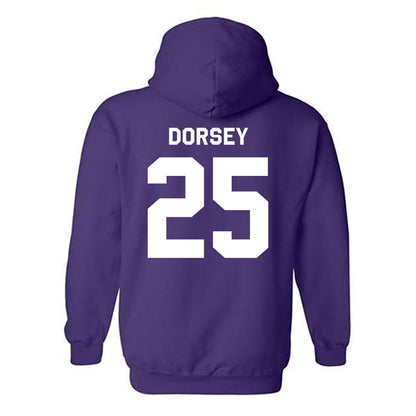 Northwestern - NCAA Football : Marquet Dorsey - Classic Shersey Hooded Sweatshirt-1