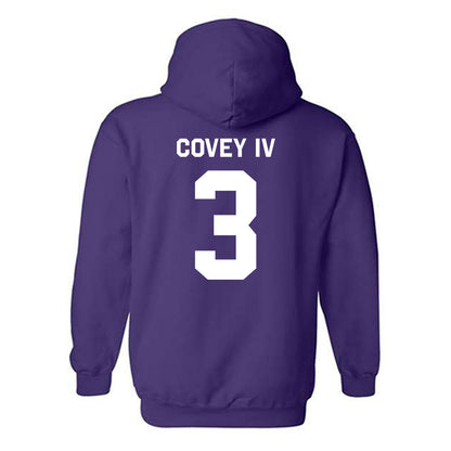 Northwestern - NCAA Football : Frank Covey IV - Classic Shersey Hooded Sweatshirt-1