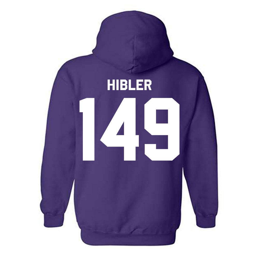 Northwestern - NCAA Wrestling : August Hibler - Classic Shersey Hooded Sweatshirt-1