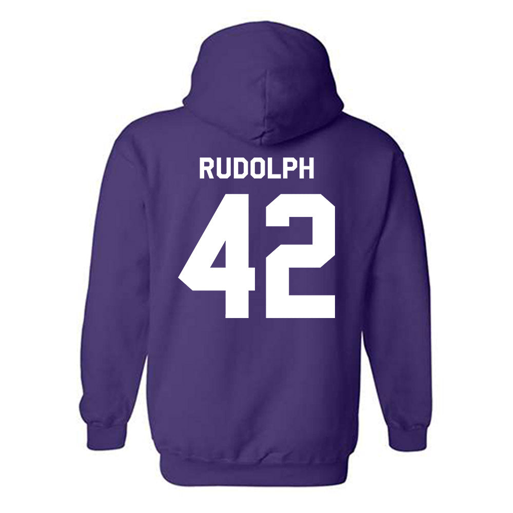 Northwestern - NCAA Women's Lacrosse : Hannah Rudolph - Classic Shersey Hooded Sweatshirt-1