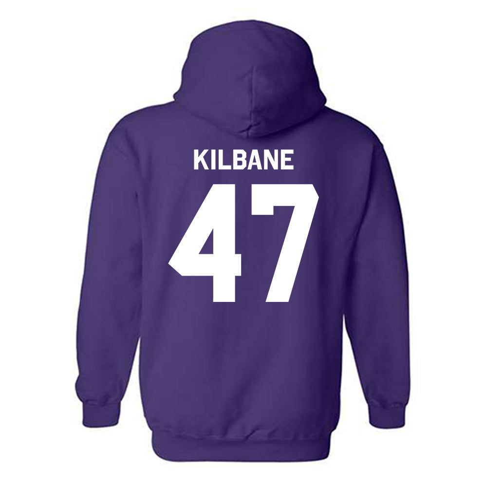 Northwestern - NCAA Football : Michael Kilbane - Classic Shersey Hooded Sweatshirt-1