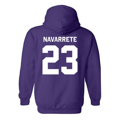 Northwestern - NCAA Women's Volleyball : Gigi Navarrete - Classic Shersey Hooded Sweatshirt-1