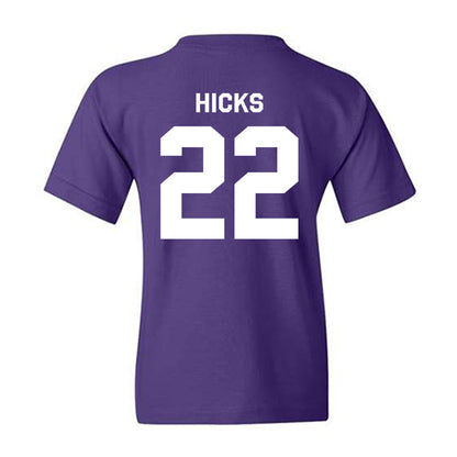 Northwestern - NCAA Football : Terrion Hicks - Classic Shersey Youth T-Shirt-1
