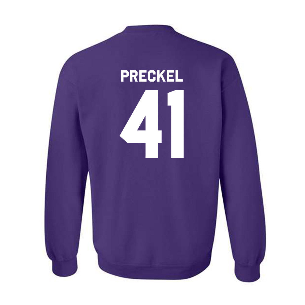 Northwestern - NCAA Football : Robby Preckel - Classic Shersey Crewneck Sweatshirt-1