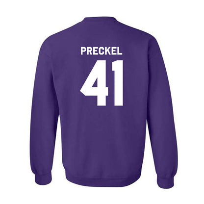 Northwestern - NCAA Football : Robby Preckel - Classic Shersey Crewneck Sweatshirt-1