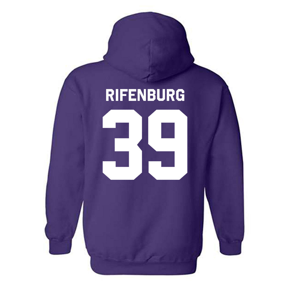 Northwestern - NCAA Baseball : Jake Rifenburg - Classic Shersey Hooded Sweatshirt-1