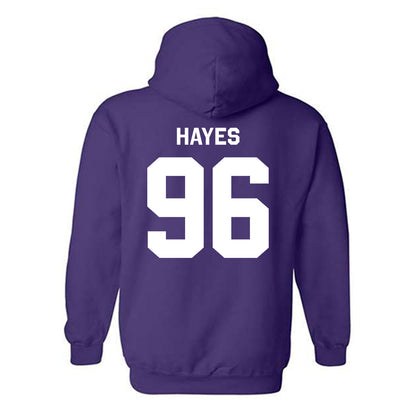 Northwestern - NCAA Football : Jonah Hayes - Classic Shersey Hooded Sweatshirt-1