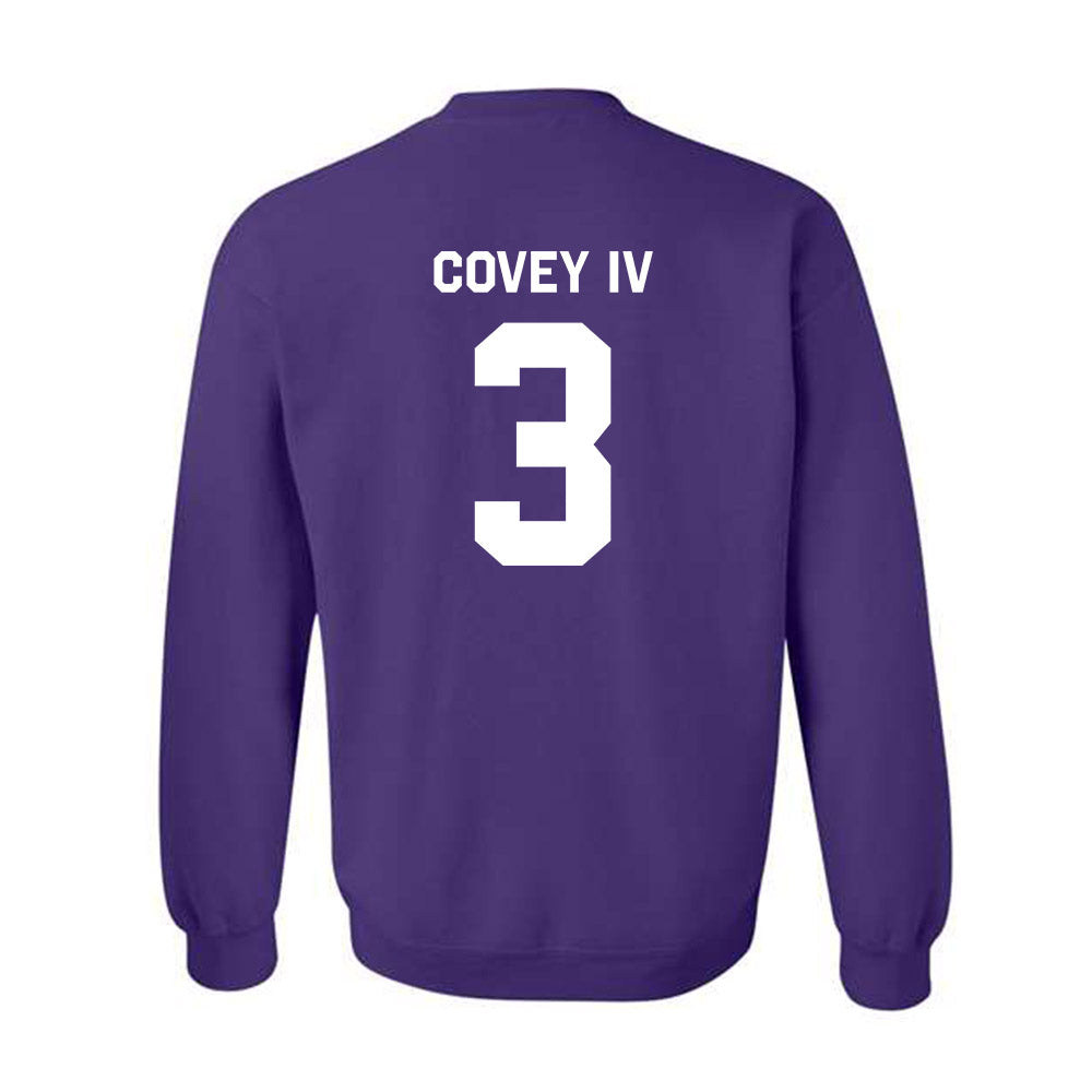 Northwestern - NCAA Football : Frank Covey IV - Classic Shersey Crewneck Sweatshirt-1