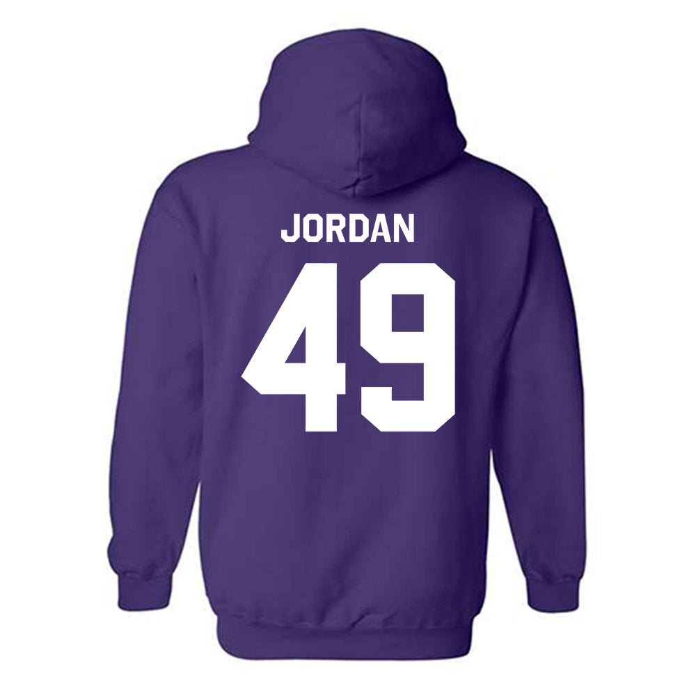 Northwestern - NCAA Football : Amare Jordan - Classic Shersey Hooded Sweatshirt-1