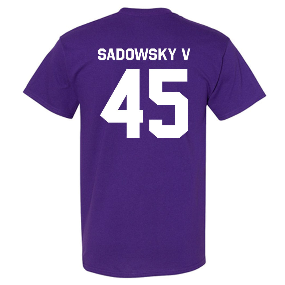 Northwestern - NCAA Football : Jack Sadowsky V - Classic Shersey T-Shirt-1