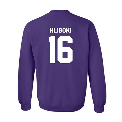 Northwestern - NCAA Baseball : Sam Hliboki - Classic Shersey Crewneck Sweatshirt-1
