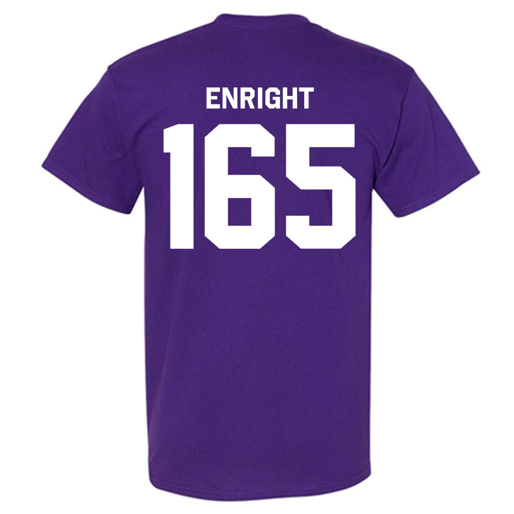 Northwestern - NCAA Wrestling : Eddie Enright - Classic Shersey T-Shirt-1