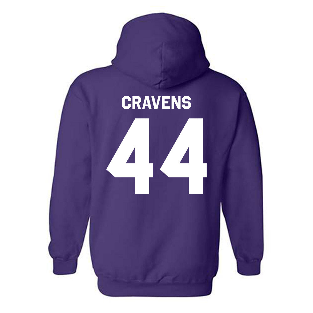 Northwestern - NCAA Baseball : Colton Cravens - Classic Shersey Hooded Sweatshirt-1