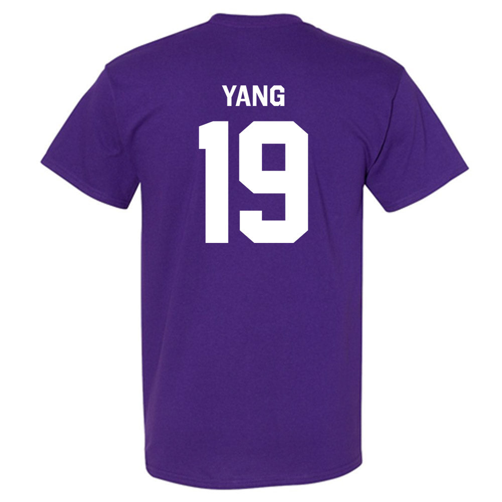 Northwestern - NCAA Baseball : Jake Yang - Classic Shersey T-Shirt-1