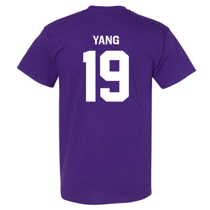 Northwestern - NCAA Baseball : Jake Yang - Classic Shersey T-Shirt-1