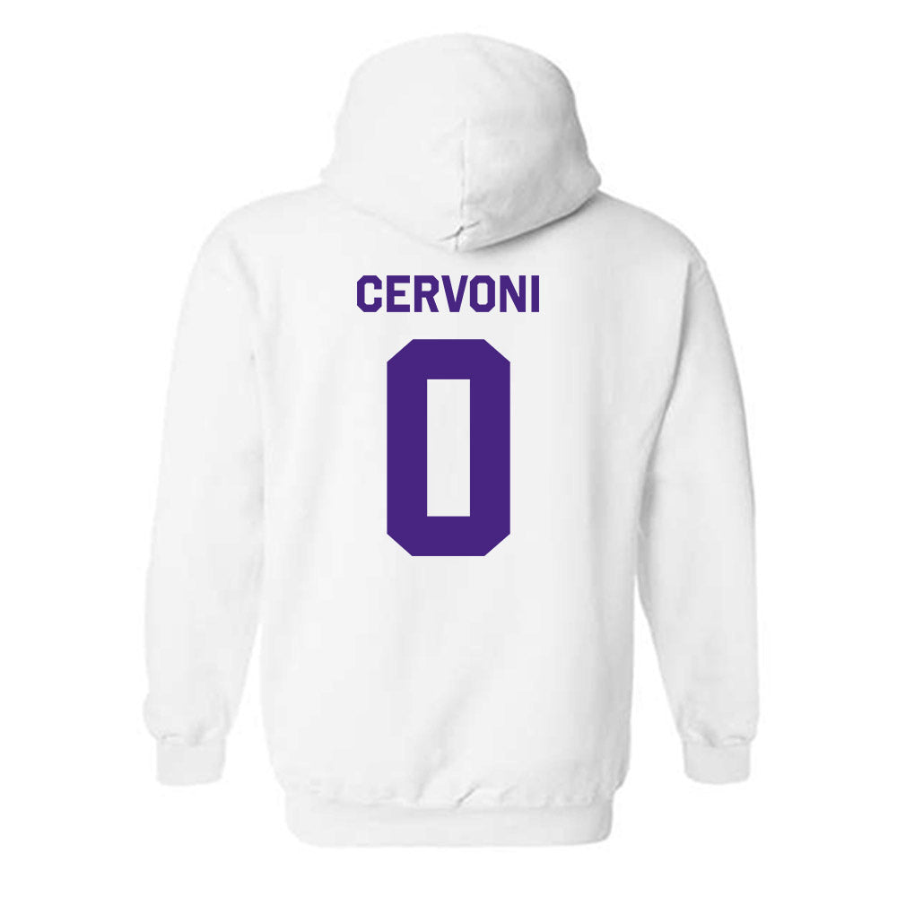 Northwestern - NCAA Men's Soccer : Gino Cervoni - Classic Shersey Hooded Sweatshirt-1