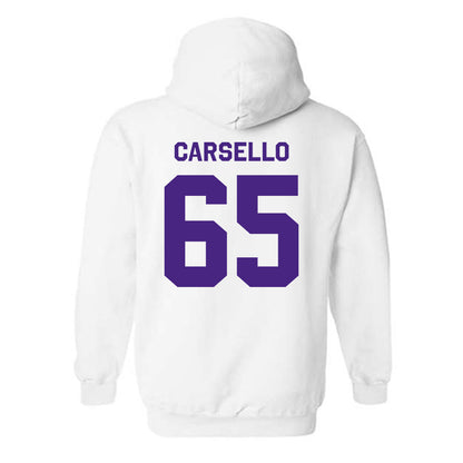 Northwestern - NCAA Football : Jackson Carsello - Classic Shersey Hooded Sweatshirt-1