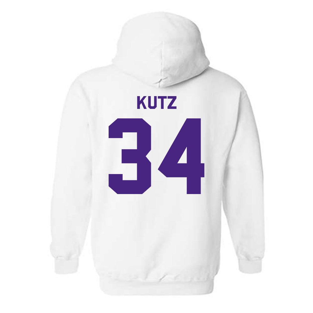 Northwestern - NCAA Baseball : Charlie Kutz - Classic Shersey Hooded Sweatshirt-1