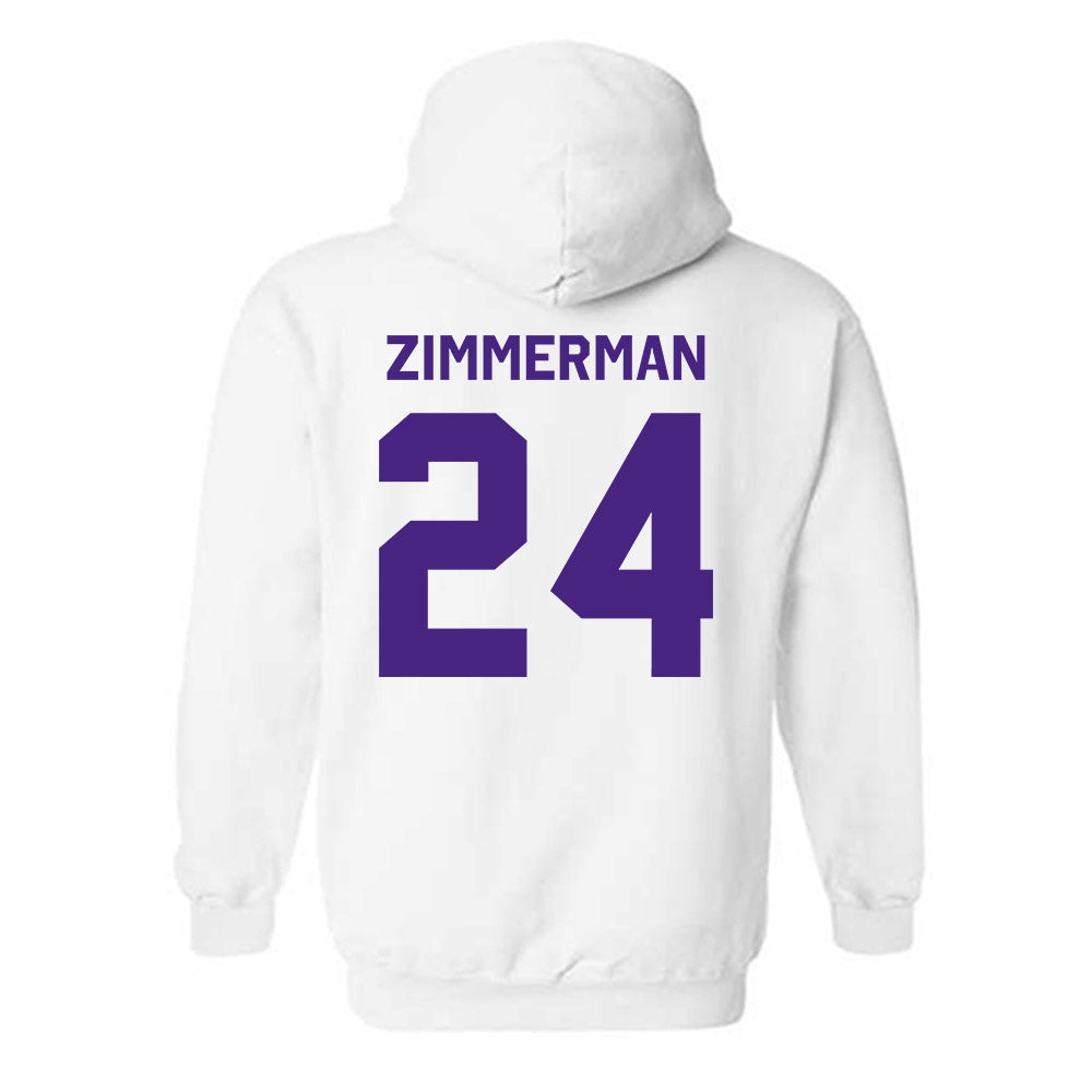 Northwestern - NCAA Women's Soccer : Gwen Zimmerman - Classic Shersey Hooded Sweatshirt-1
