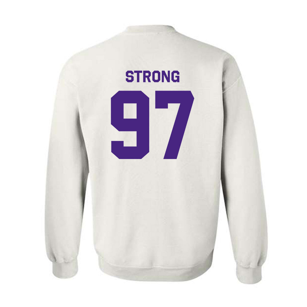 Northwestern - NCAA Football : Braxton Strong - Classic Shersey Crewneck Sweatshirt-1