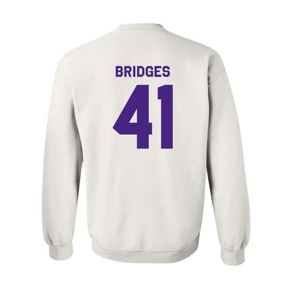 Northwestern - NCAA Baseball : Tommy Bridges - Classic Shersey Crewneck Sweatshirt-1