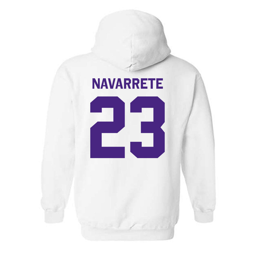 Northwestern - NCAA Women's Volleyball : Gigi Navarrete - Classic Shersey Hooded Sweatshirt-1