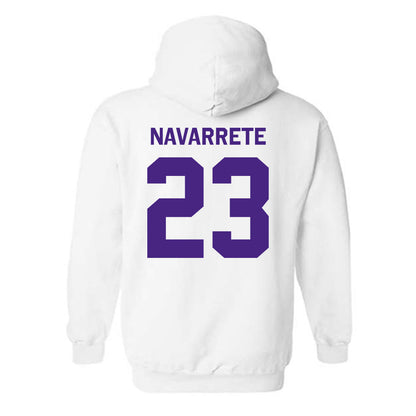 Northwestern - NCAA Women's Volleyball : Gigi Navarrete - Classic Shersey Hooded Sweatshirt-1