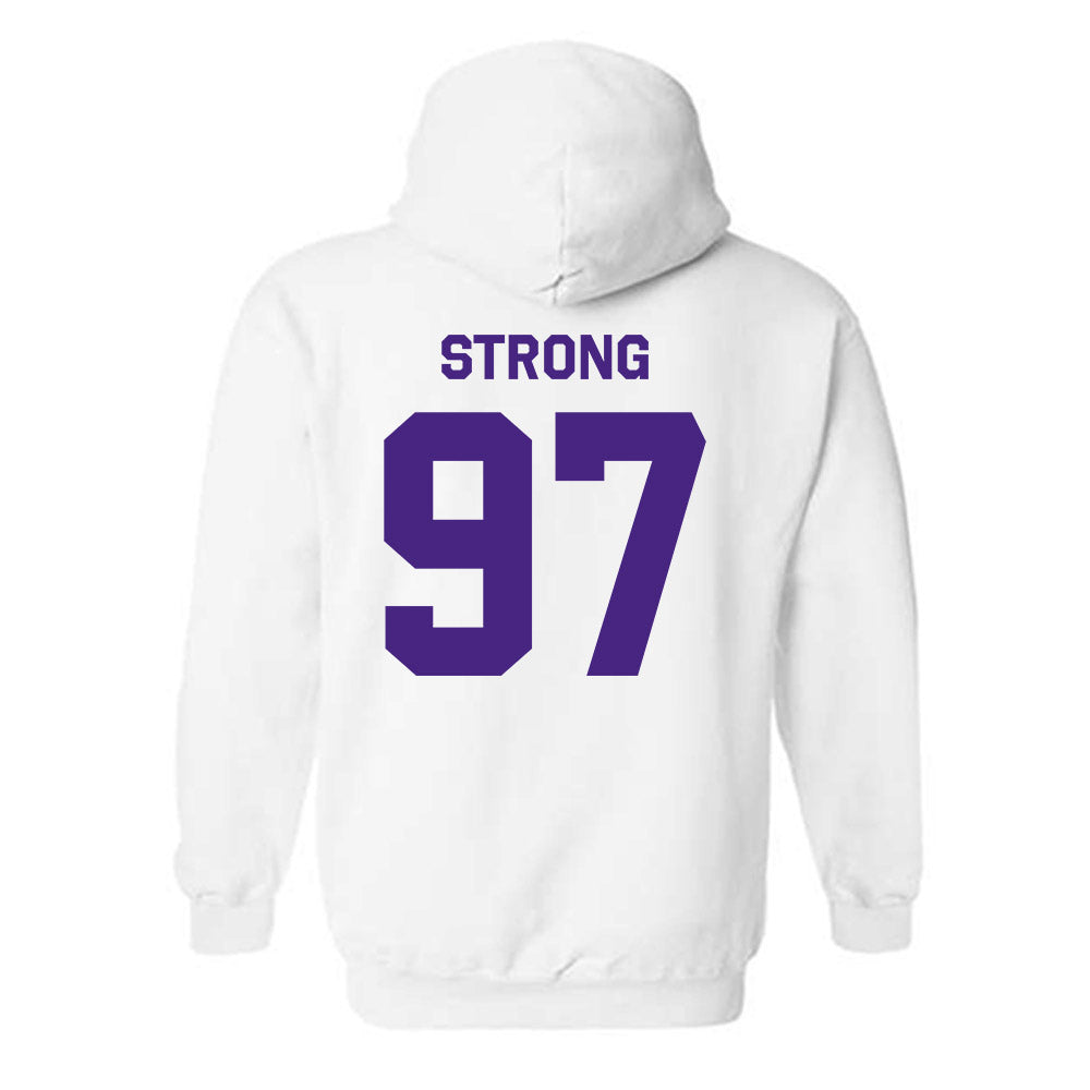 Northwestern - NCAA Football : Braxton Strong - Classic Shersey Hooded Sweatshirt-1