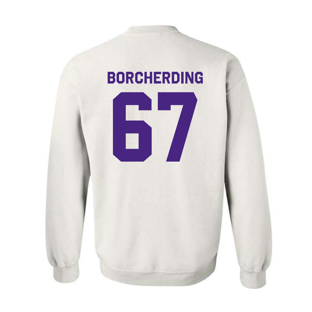Northwestern - NCAA Football : Jace Borcherding - Classic Shersey Crewneck Sweatshirt-1