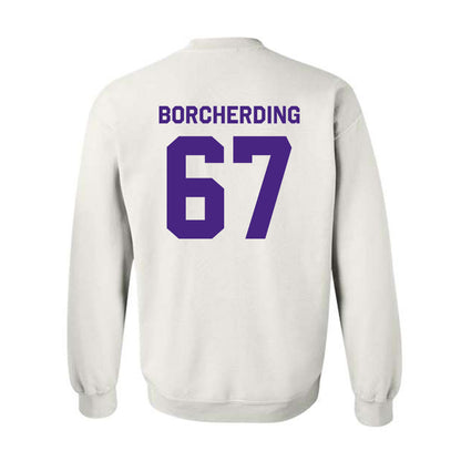 Northwestern - NCAA Football : Jace Borcherding - Classic Shersey Crewneck Sweatshirt-1