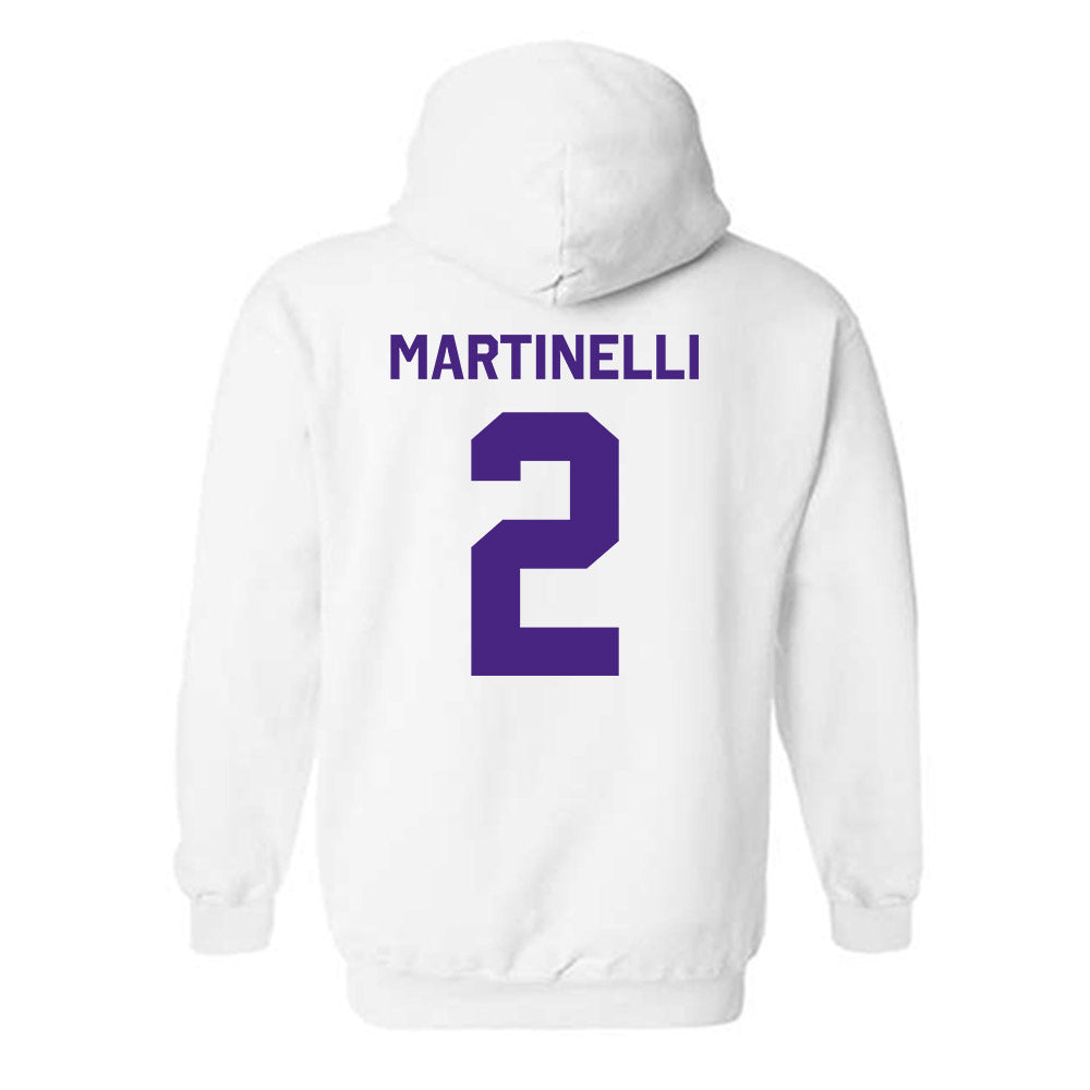 Northwestern - NCAA Men's Basketball : Nick Martinelli - Classic Shersey Hooded Sweatshirt-1