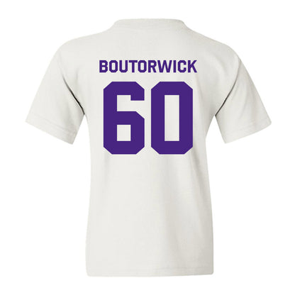 Northwestern - NCAA Football : Evan Boutorwick - Classic Shersey Youth T-Shirt-1