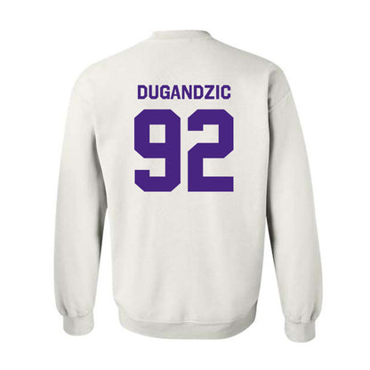 Northwestern - NCAA Football : Nikola Dugandzic - Classic Shersey Crewneck Sweatshirt-1