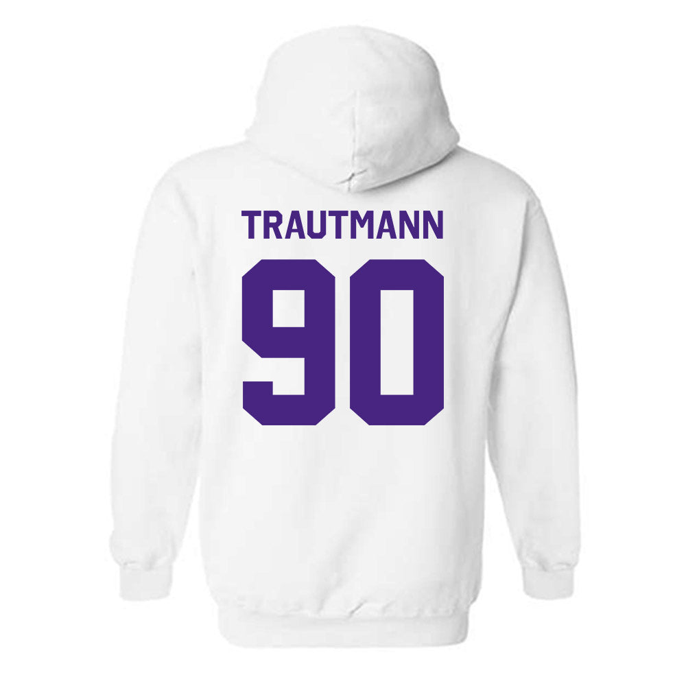 Northwestern - NCAA Football : Jack Trautmann - Classic Shersey Hooded Sweatshirt-1