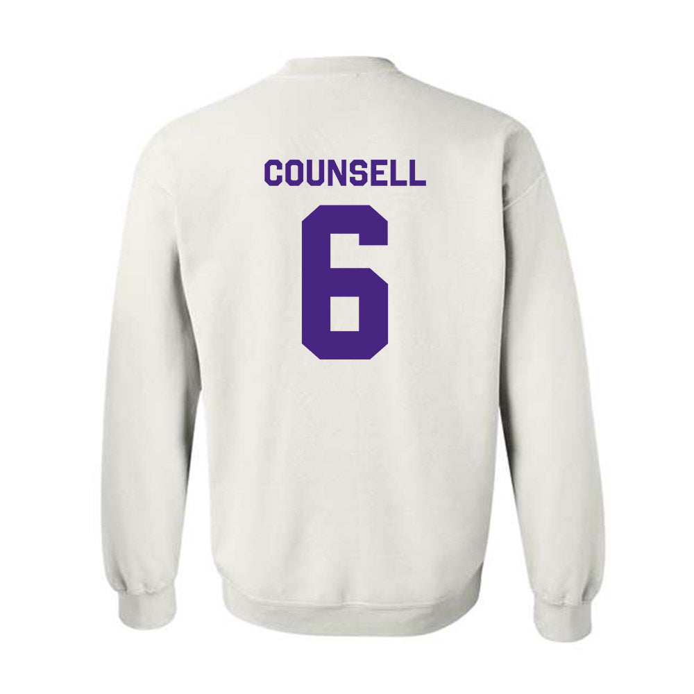 Northwestern - NCAA Baseball : Jack Counsell - Classic Shersey Crewneck Sweatshirt-1