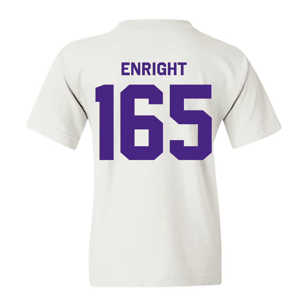 Northwestern - NCAA Wrestling : Eddie Enright - Classic Shersey Youth T-Shirt-1