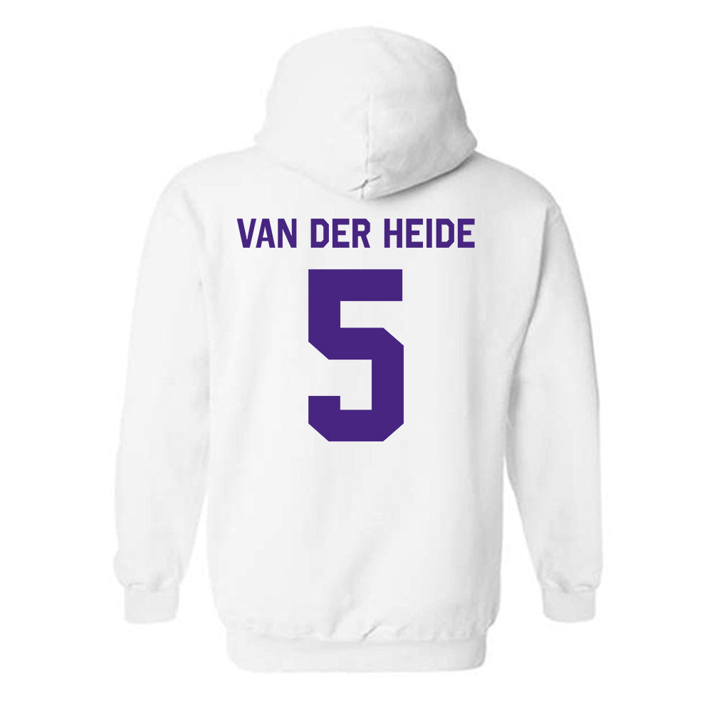 Northwestern - NCAA Men's Soccer : Dimas Van der Heide - Classic Shersey Hooded Sweatshirt-1