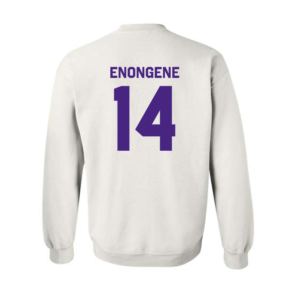Northwestern - NCAA Football : Dube Enongene - Classic Shersey Crewneck Sweatshirt-1